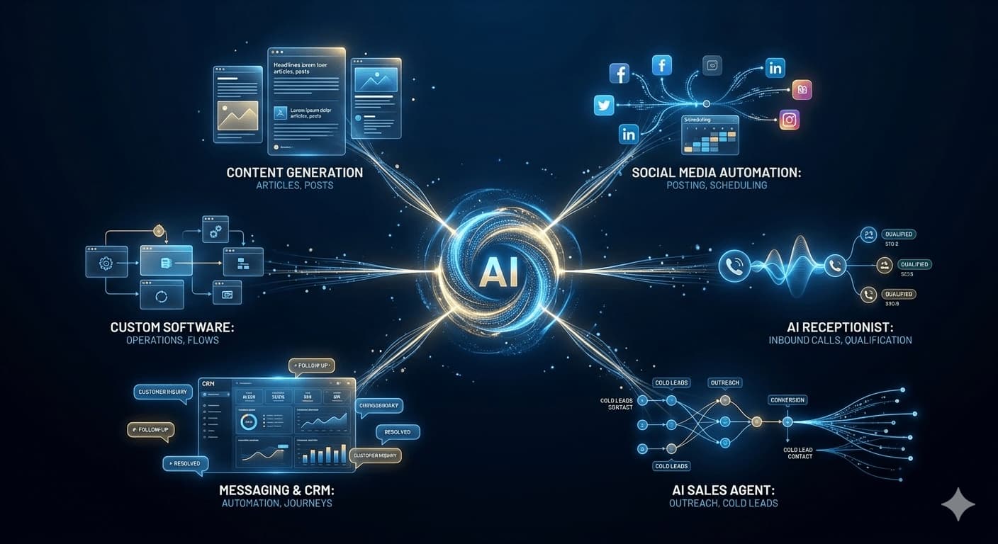 AI Automation Dashboard Interface